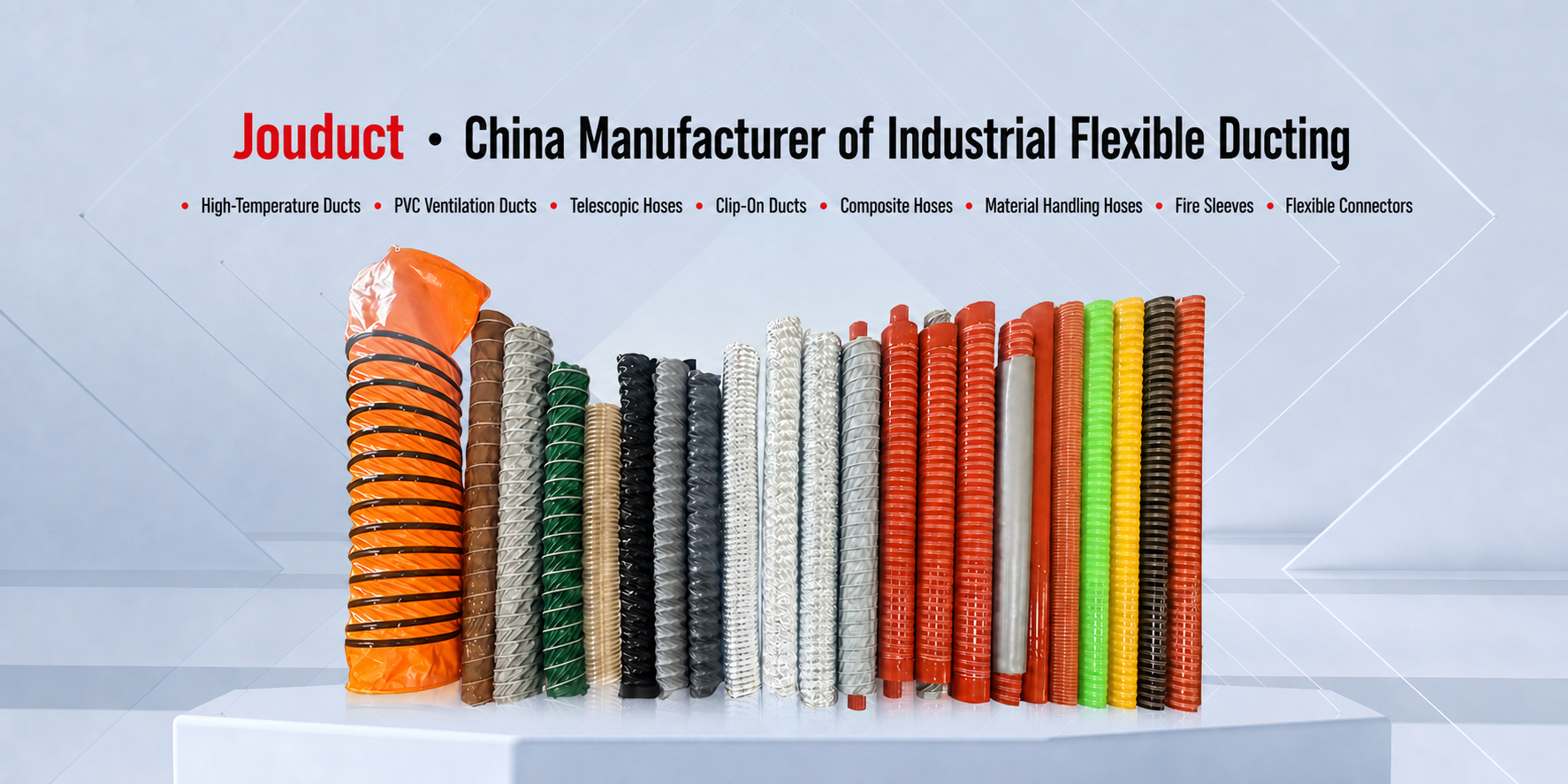 Jouduct industrial flexible duct manufacturer and main product range